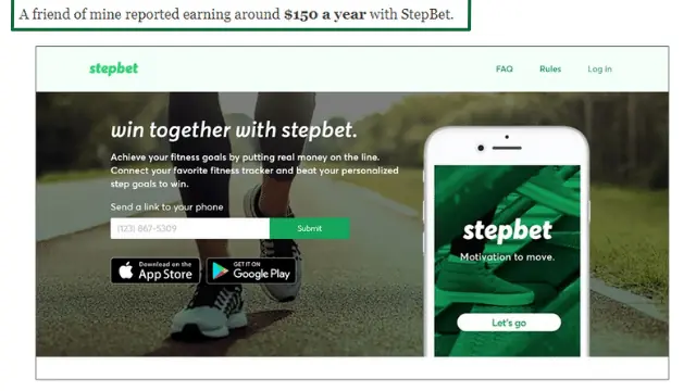 تطبيق StepBet